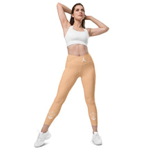 Load image into Gallery viewer, POSITION-STARBRUST FLOWER - Crossover leggings with pockets