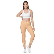 Load image into Gallery viewer, POSITION-STARBRUST FLOWER - Crossover leggings with pockets