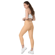 Load image into Gallery viewer, POSITION-STARBRUST FLOWER - Crossover leggings with pockets