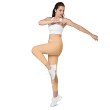 Load image into Gallery viewer, POSITION-STARBRUST FLOWER - Crossover leggings with pockets