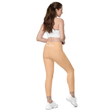 Load image into Gallery viewer, POSITION-STARBRUST FLOWER - Crossover leggings with pockets
