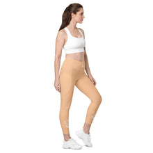 Load image into Gallery viewer, POSITION-STARBRUST FLOWER - Crossover leggings with pockets