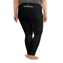 Load image into Gallery viewer, POSITION BLACK - All-Over Print Plus Size Leggings