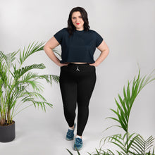 Load image into Gallery viewer, POSITION BLACK - All-Over Print Plus Size Leggings