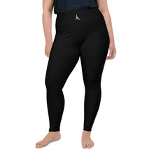 Load image into Gallery viewer, POSITION BLACK - All-Over Print Plus Size Leggings