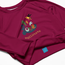 Load image into Gallery viewer, BumN-BEE LOVE - Recycled long-sleeve crop top