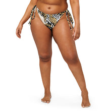 Load image into Gallery viewer, FELINE - All-over print recycled string bikini bottom