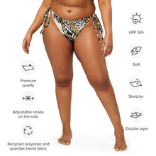 Load image into Gallery viewer, FELINE - All-over print recycled string bikini bottom