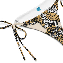 Load image into Gallery viewer, FELINE - All-over print recycled string bikini bottom