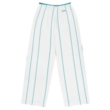 Load image into Gallery viewer, BumN-BLUE PIN STRIPE - All-over print unisex wide-leg pants