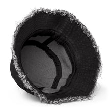 Load image into Gallery viewer, BumN - Distressed denim bucket hat