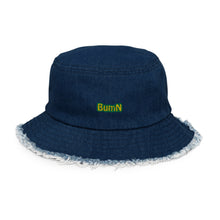 Load image into Gallery viewer, BumN - Distressed denim bucket hat