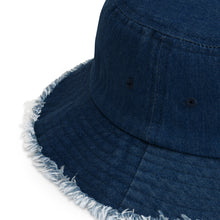 Load image into Gallery viewer, BumN - Distressed denim bucket hat