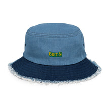 Load image into Gallery viewer, BumN - Distressed denim bucket hat
