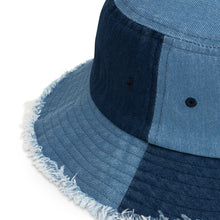 Load image into Gallery viewer, BumN - Distressed denim bucket hat