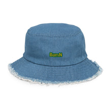 Load image into Gallery viewer, BumN - Distressed denim bucket hat