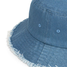 Load image into Gallery viewer, BumN - Distressed denim bucket hat