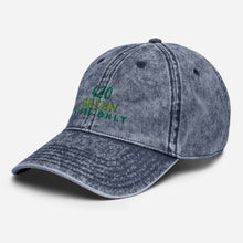 Load image into Gallery viewer, 420 GREEN VIBES - Vintage Cotton Twill Cap