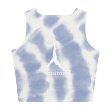 Load image into Gallery viewer, POSITION - BLUE CIRCLE TIE-DYE-YOGA - Crop Top