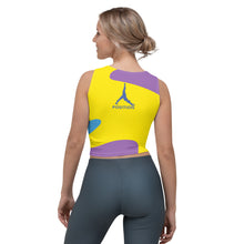 Load image into Gallery viewer, POSITION - BRIGHT ABSTRACT YOGA - Crop Top