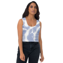 Load image into Gallery viewer, POSITION - BLUE CIRCLE TIE-DYE-YOGA - Crop Top