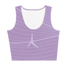 Load image into Gallery viewer, POSITION - PURPLE ABSTRACT - Crop Top