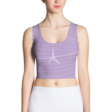 Load image into Gallery viewer, POSITION - PURPLE ABSTRACT - Crop Top