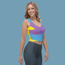 Load image into Gallery viewer, POSITION - BRIGHT ABSTRACT YOGA - Crop Top