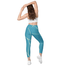 Load image into Gallery viewer, POSITION - ABSTRACT - Crossover leggings with pockets