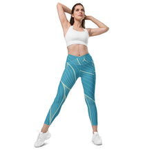 Load image into Gallery viewer, POSITION - ABSTRACT - Crossover leggings with pockets