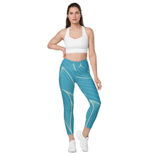Load image into Gallery viewer, POSITION - ABSTRACT - Crossover leggings with pockets