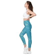 Load image into Gallery viewer, POSITION - ABSTRACT - Crossover leggings with pockets