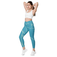 Load image into Gallery viewer, POSITION - ABSTRACT - Crossover leggings with pockets