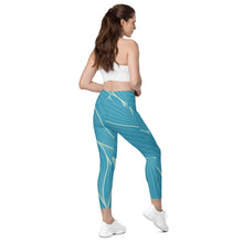 Load image into Gallery viewer, POSITION - ABSTRACT - Crossover leggings with pockets