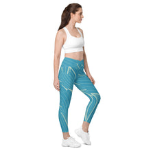 Load image into Gallery viewer, POSITION - ABSTRACT - Crossover leggings with pockets