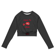 Load image into Gallery viewer, BumN-BITE - Recycled long-sleeve crop top