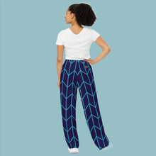 Load image into Gallery viewer, BumN - All-over print women's wide-leg pants