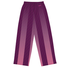 Load image into Gallery viewer, BumN-PURPLE - All-over print unisex wide-leg pants
