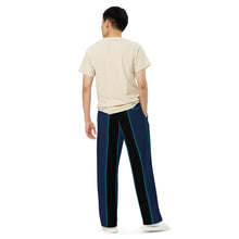 Load image into Gallery viewer, BumN-STRIPES - All-over print unisex wide-leg pants