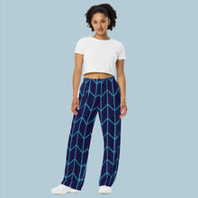 Load image into Gallery viewer, BumN - All-over print women's wide-leg pants