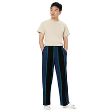 Load image into Gallery viewer, BumN-STRIPES - All-over print unisex wide-leg pants