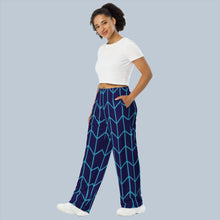 Load image into Gallery viewer, BumN - All-over print women's wide-leg pants