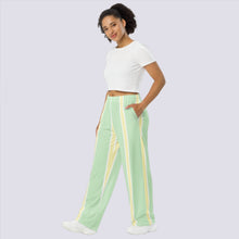 Load image into Gallery viewer, BumN-STRIPES - All-over print unisex wide-leg pants