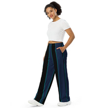 Load image into Gallery viewer, BumN-STRIPES - All-over print unisex wide-leg pants