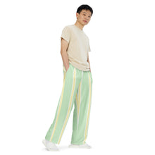 Load image into Gallery viewer, BumN-STRIPES - All-over print unisex wide-leg pants