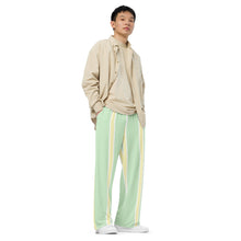 Load image into Gallery viewer, BumN-STRIPES - All-over print unisex wide-leg pants