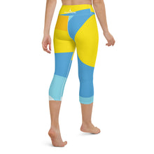 Load image into Gallery viewer, POSITION - WAVES - Yoga Capri Leggings