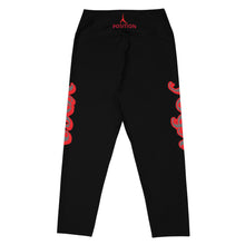 Load image into Gallery viewer, POSITION - BLACK & RED-Yoga Capri Leggings