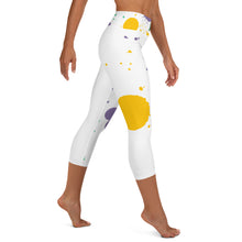 Load image into Gallery viewer, POSITION - COLORFUL SPLATTER - Yoga Capri Leggings