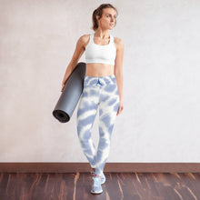 Load image into Gallery viewer, POSITION - BLUE CIRCLE TIE-DYE - Yoga Leggings
